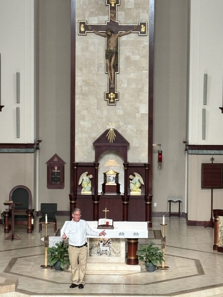 Performing the Gospel of Luke at St. Mark's Catholic Church in Boise on July 31, 2026
