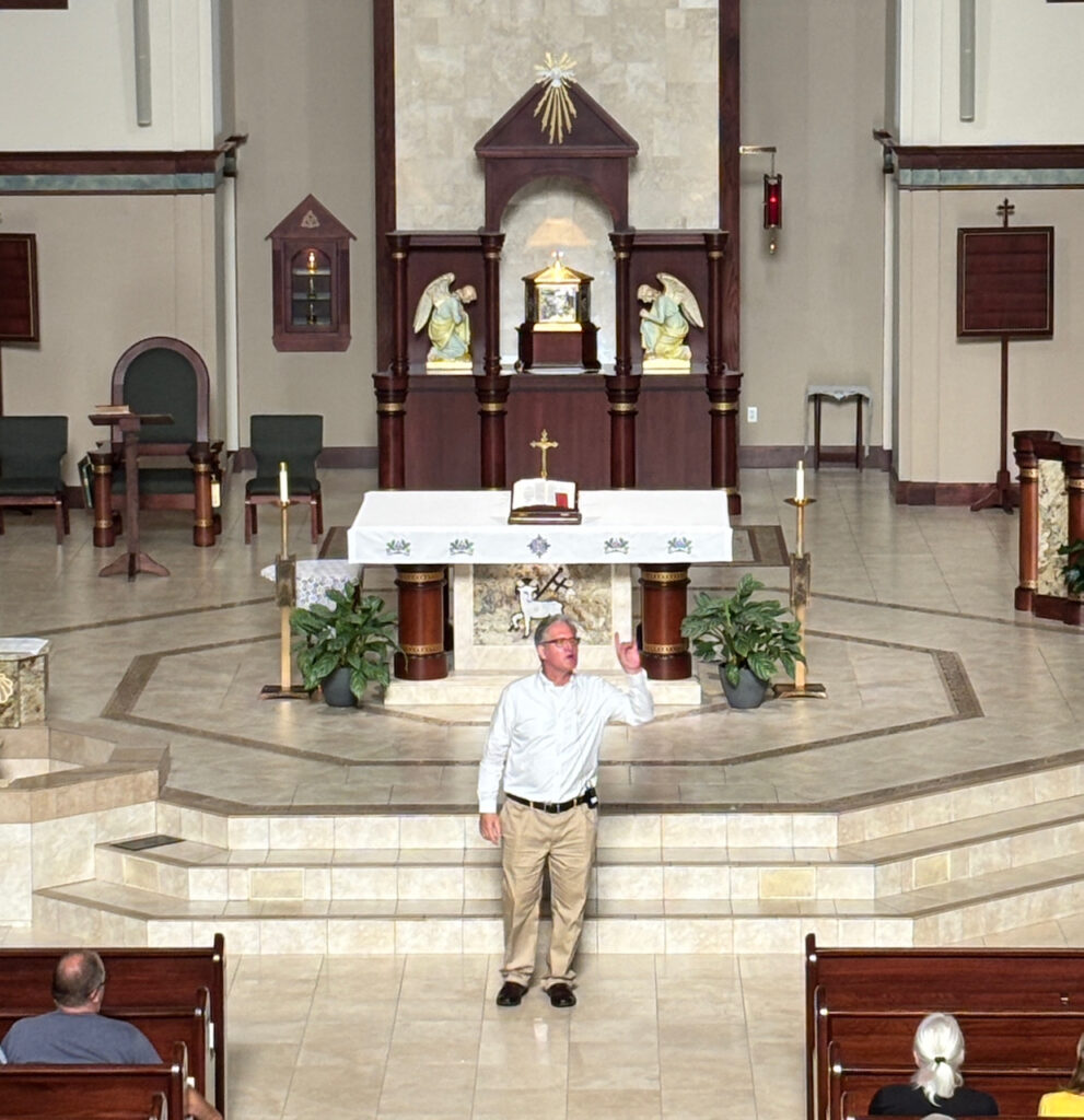 Performing the Gospel of Luke at St. Mark's Catholic Church in Boise on July 31, 2026
